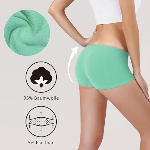 Lakpoau Culotte Femme Élastique Étirée Ventre Plat Lot de 6