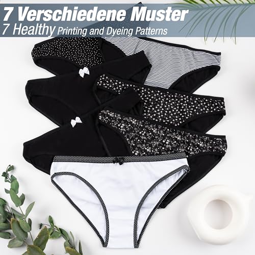 LOREZA Culottes Femme Coton S-3XL Différents Motifs Tailles 34-44