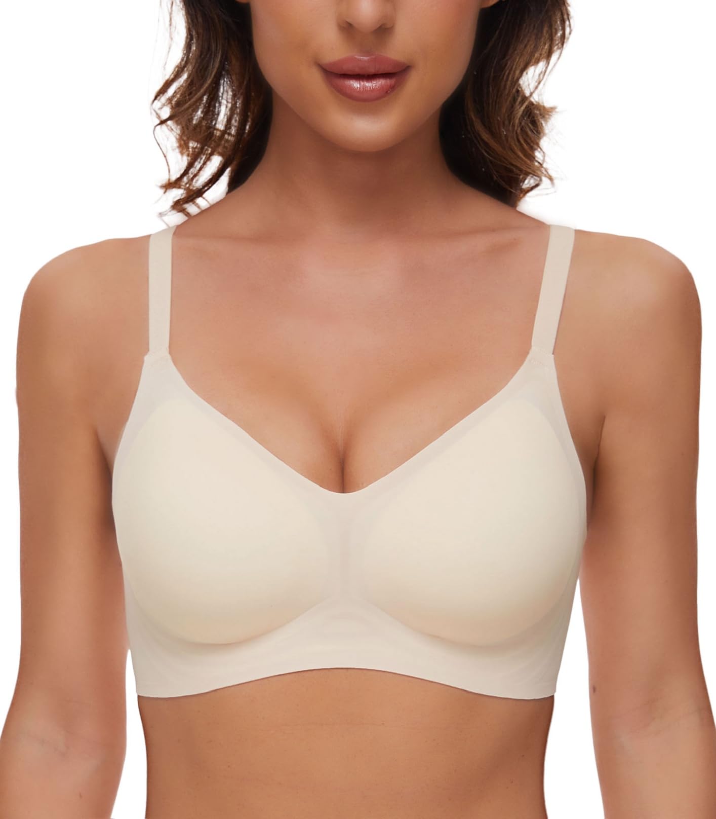 Soutien-Gorge Push Up Respirant Yoga sans Armature et Coussinets Amovibles